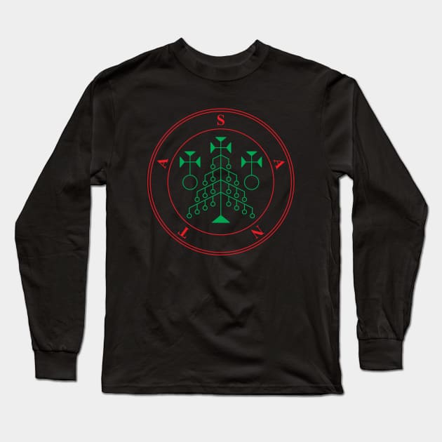 Hail Santa: Santa's Sigil Long Sleeve T-Shirt by inotyler